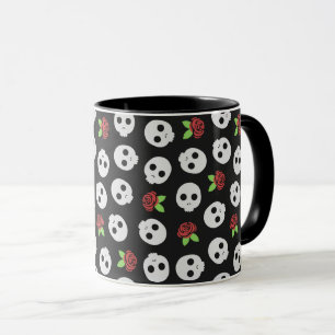Skulls und Rose Tasse