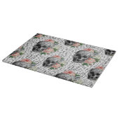 Skulls und Rosen Schneidebrett (Ecke)