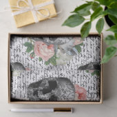 Skulls und Rosen Seidenpapier (Geschenk)