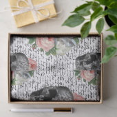 Skulls und Rosen Seidenpapier (Geschenk)