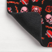 Skulls Valentine Mousepad (Ecke)