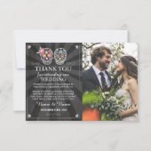 Skulls Vielen Dank, dass Sie Foto Card Gothic Hall Einladung (Vorderseite)