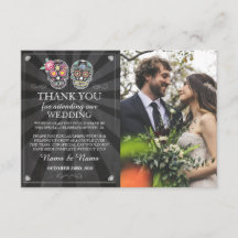 Skulls Vielen Dank, dass Sie Foto Card Gothic Hall