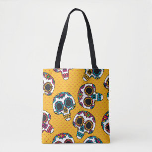 Skulls: Vintager latino-amerikanischer Stil. Tasche