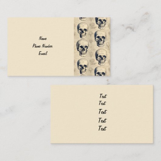Skulls Visitenkarte (Vorne/Hinten)