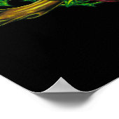 Skulls, Webs und Rose drucken Poster (Ecke)