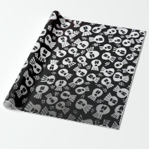Skulls - wrapping paper