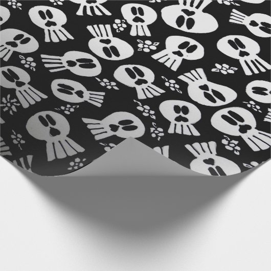Skulls - wrapping paper geschenkpapier (Ecke)