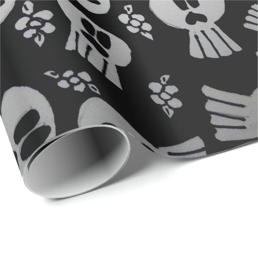 Skulls - wrapping paper geschenkpapier (Rolleneckpunkt)