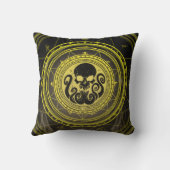 Skullthulhu Fearfull Yellow Arcane Kissen (Rückseite)