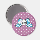 Skully Bow Magnet (Vorderseite/Rückseite)