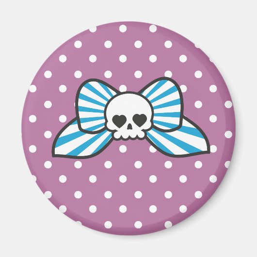 Skully Bow Magnet (Vorne)