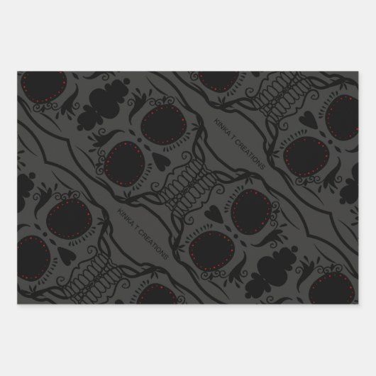 Skully Geschenkpapier Set (Vorderseite 3)