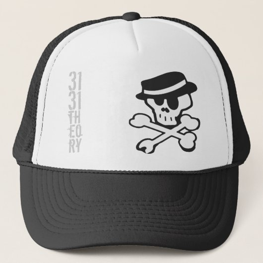 Skully Grafik-Kappe Truckerkappe (Vorderseite)