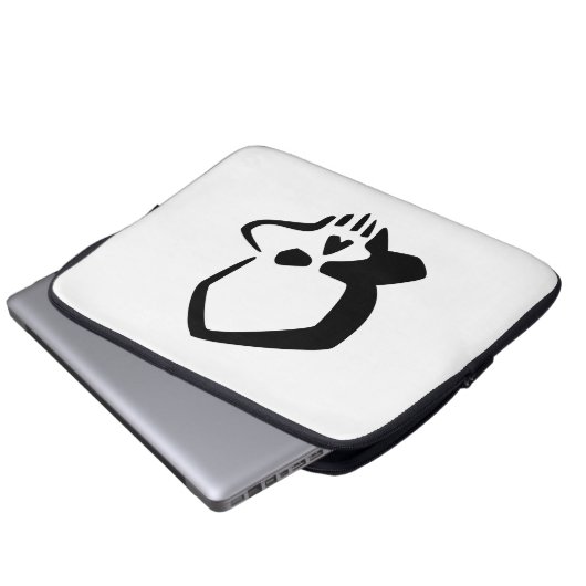 Skully Laptop Sleeve (Vorne Knopf)
