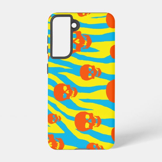 Skully Mod Zebra Samsung Galaxy Hülle (Rückseite)