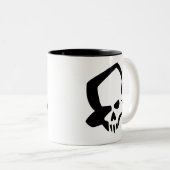 Skully Mug Zweifarbige Tasse (VorderseiteRechts)