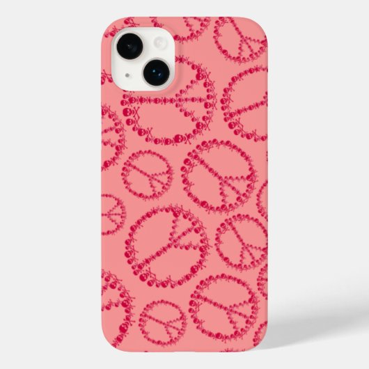 Skully Peace Sign Case-Mate iPhone Hülle (Rückseite)