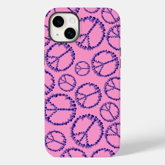 Skully Peace Sign Case-Mate iPhone Hülle (Rückseite)