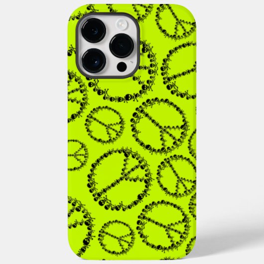Skully Peace Sign Case-Mate iPhone Hülle (Rückseite)
