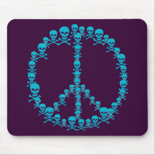 Skully Peace Sign Mousepad