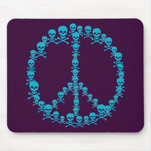 Skully Peace Sign Mousepad (Vorne)