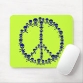 Skully Peace Sign Mousepad (Mit Mouse)