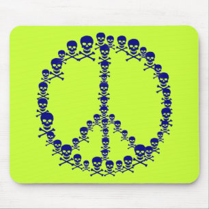 Skully Peace Sign Mousepad