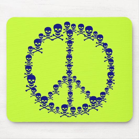 Skully Peace Sign Mousepad (Vorne)