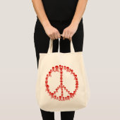 Skully Peace Sign Tragetasche (Vorderseite (Produkt))