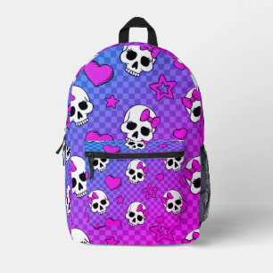 Skully Pop Kawaii Bedruckter Rucksack