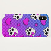 Skully Pop Kawaii Case-Mate iPhone Hülle (Rückseite (Horizontal))