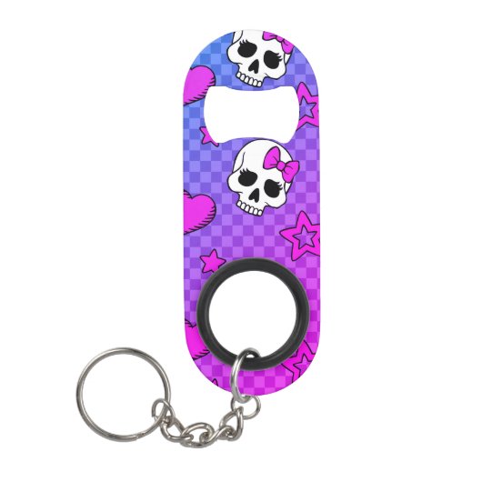 Skully Pop Kawaii Mini Flaschenöffner (Vorderseite)