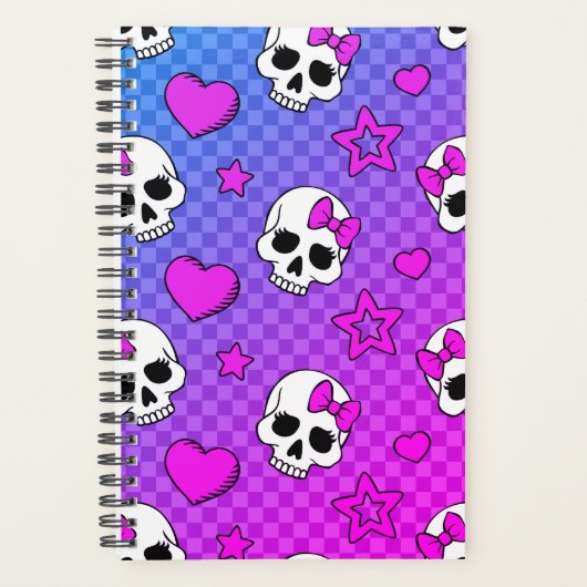 Skully Pop Kawaii Planer (Vorderseite)