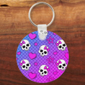 Skully Pop Kawaii Schlüsselanhänger (Rückseite)
