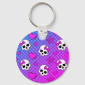 Skully Pop Kawaii Schlüsselanhänger (Rückseite)