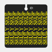 Skully Skull Metal Car Ornament Aus Metall (Rückseite)