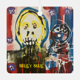 Skully Skull Metal Car Ornament Aus Metall