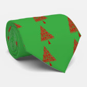 Skully Xmas Tree Krawatte (Gerollt)