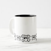 Skully Zweifarbige Tasse (Vorderseite Links)
