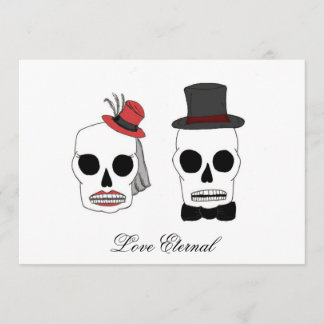 Skully's Wedding Einladungen 2, Liebe Ewige