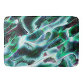 Skulpierte digitale Wasserfälle und Regenwälder? Badematte (Vorderseite)