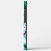 Skulpierte digitale Wasserfälle und Regenwälder? Case-Mate iPhone Hülle (Rückseite / Links)