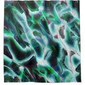 Skulpierte digitale Wasserfälle und Regenwälder? Duschvorhang (Vorderseite)