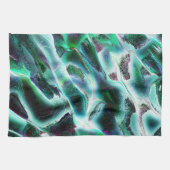 Skulpierte digitale Wasserfälle und Regenwälder? Geschirrtuch (Horizontal)