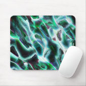 Skulpierte digitale Wasserfälle und Regenwälder? Mousepad (Mit Mouse)