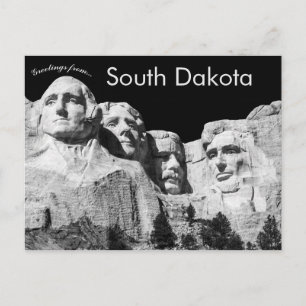 Skulptur am Mount Rushmore South Dakota USA Postkarte