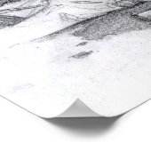 Skulptur aus weißem Marmor Poster (Ecke)