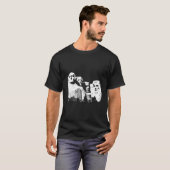 Skulptur des Mount Rushmore Präsidenten T-Shirt (Vorne ganz)