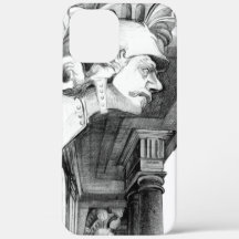 Skulptur des Schlosses Bleistiftkunst